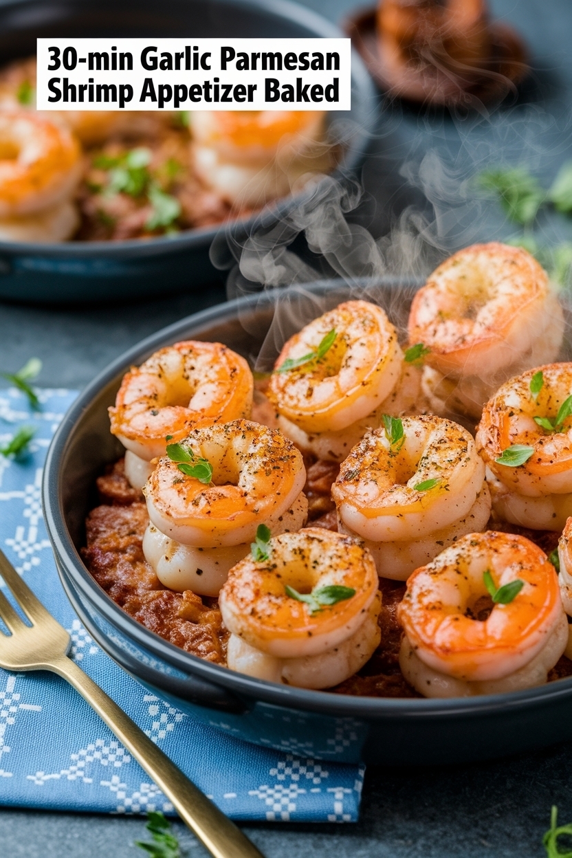 garlic parmesan shrimp appetizer baked