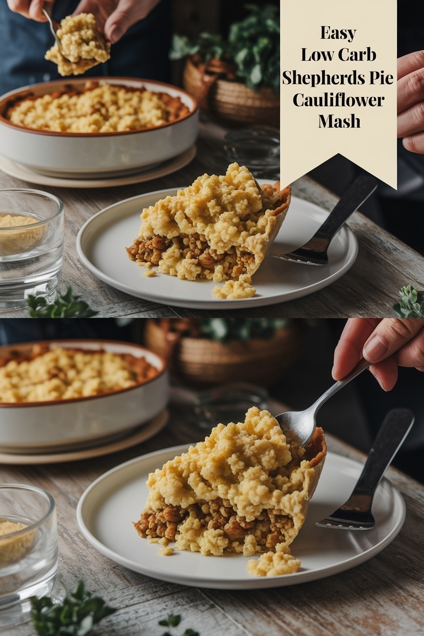 low carb shepherds pie recipe cauliflower mash