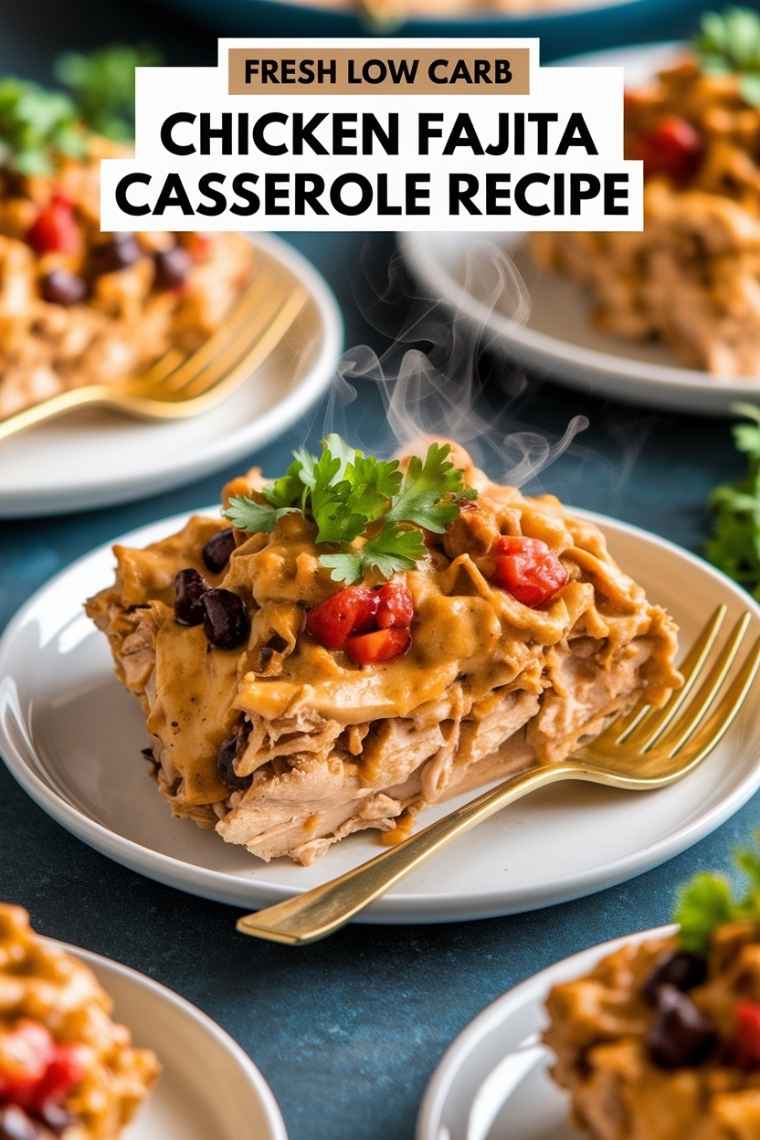 low carb chicken fajita casserole recipe