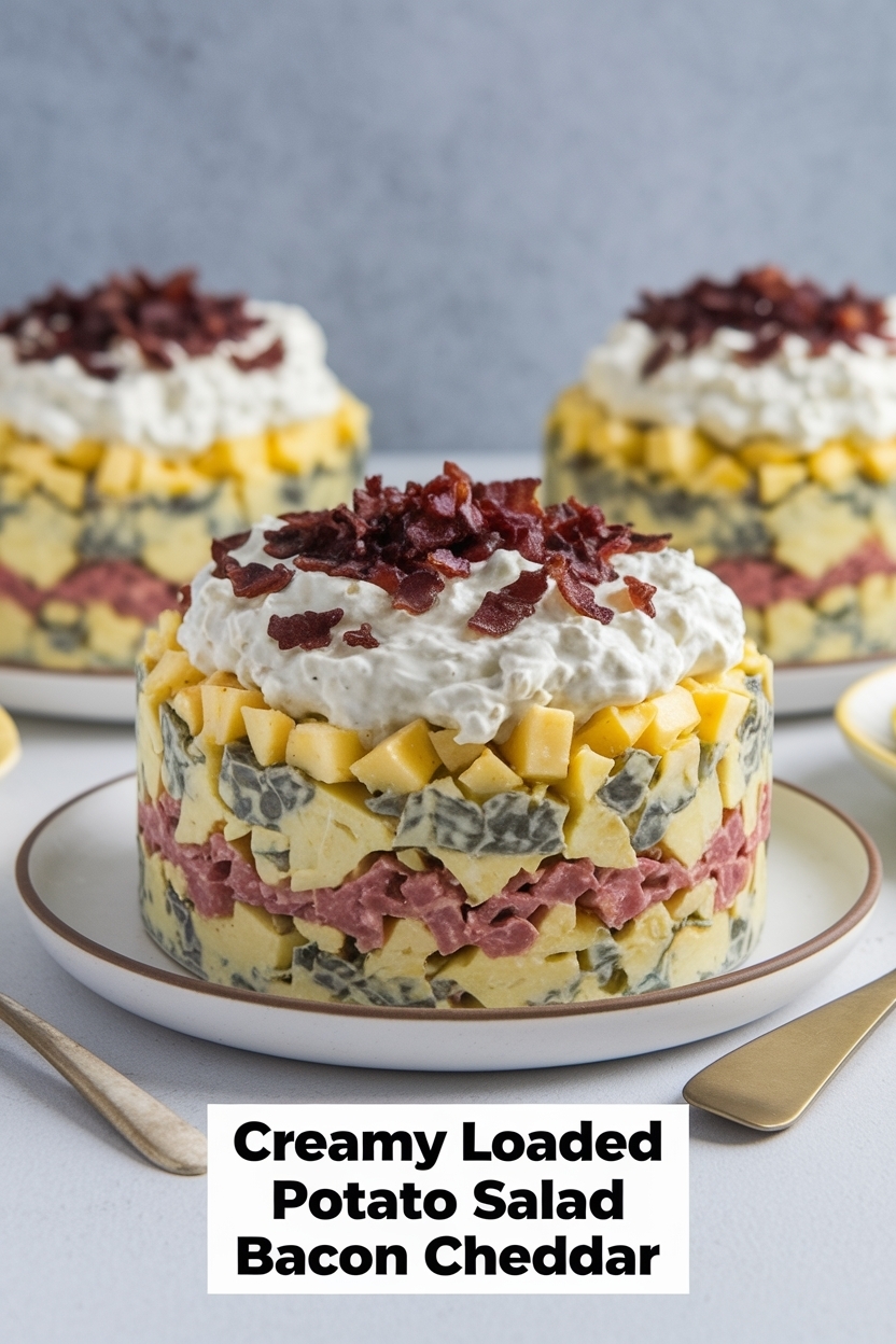 loaded potato salad bacon cheddar