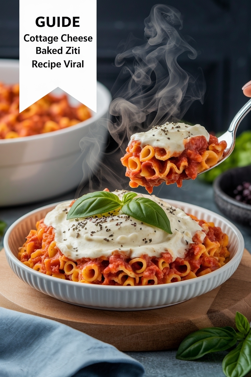 cottage cheese baked ziti recipe viral