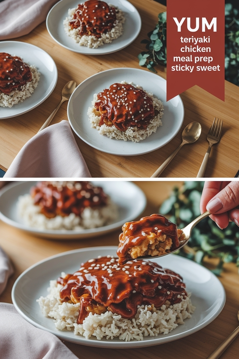 teriyaki chicken meal prep recipe sticky sweet