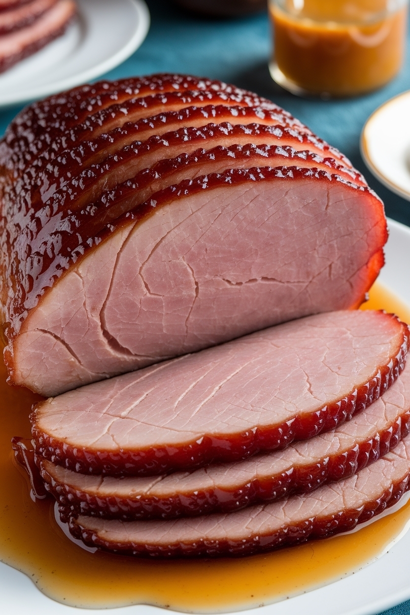 brown sugar dijon ham glaze with maple