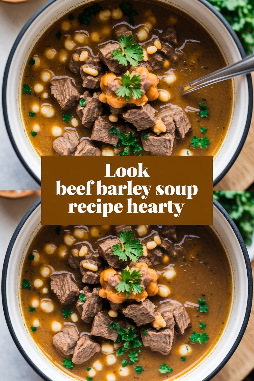 beef barley soup recipe hearty
