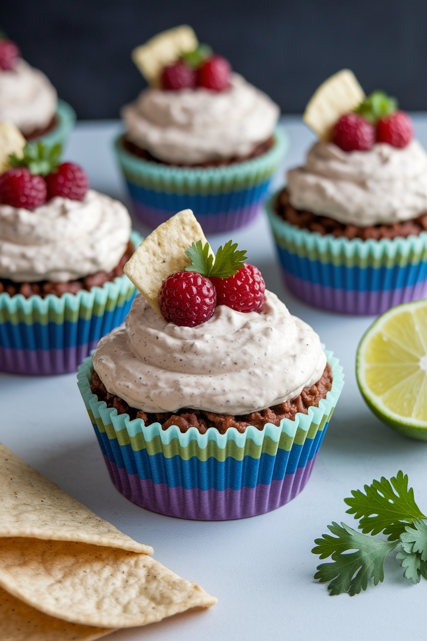 seven layer taco dip cups individual