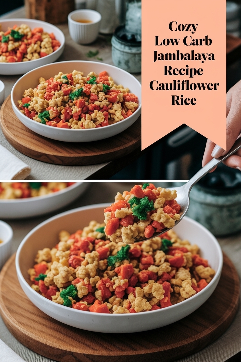 low carb jambalaya recipe cauliflower rice