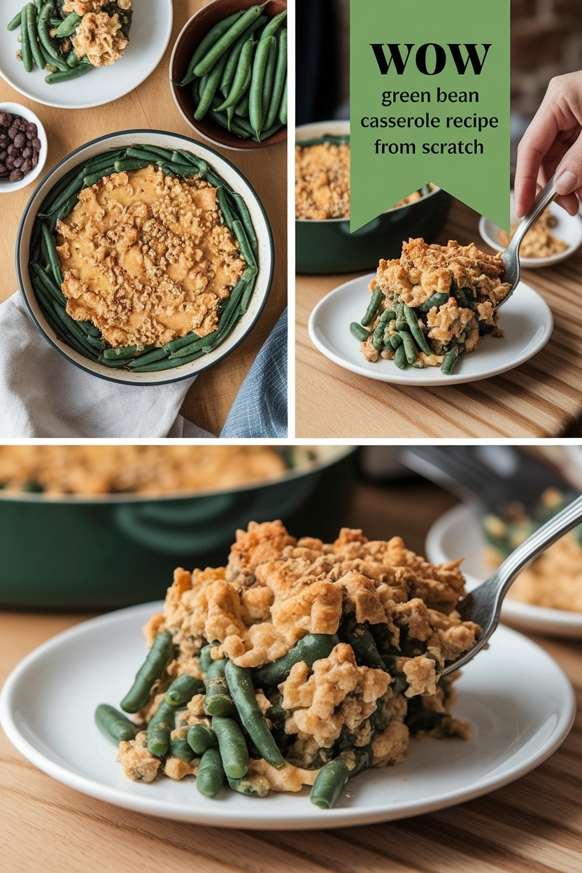 green bean casserole recipe from scratch