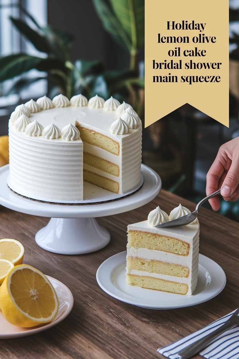 lemon olive oil cake bridal shower main squeeze