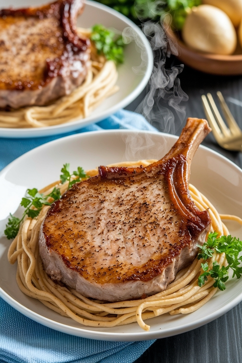 air fryer pork chops recipe bone in