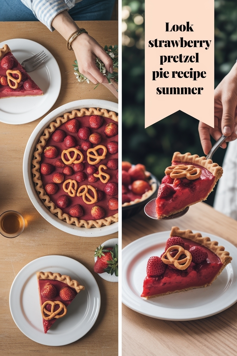strawberry pretzel pie recipe summer