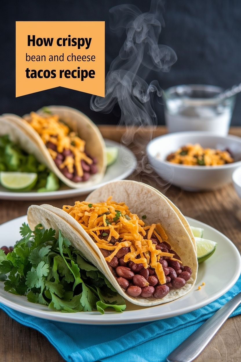 crispy bean and cheese tacos recipe
