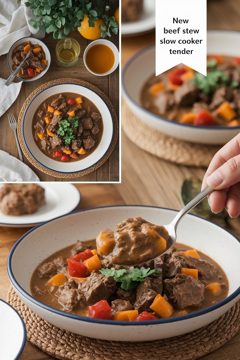 beef stew recipe slow cooker tender