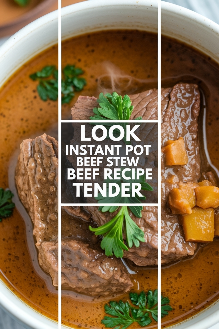 instant pot beef stew recipe tender