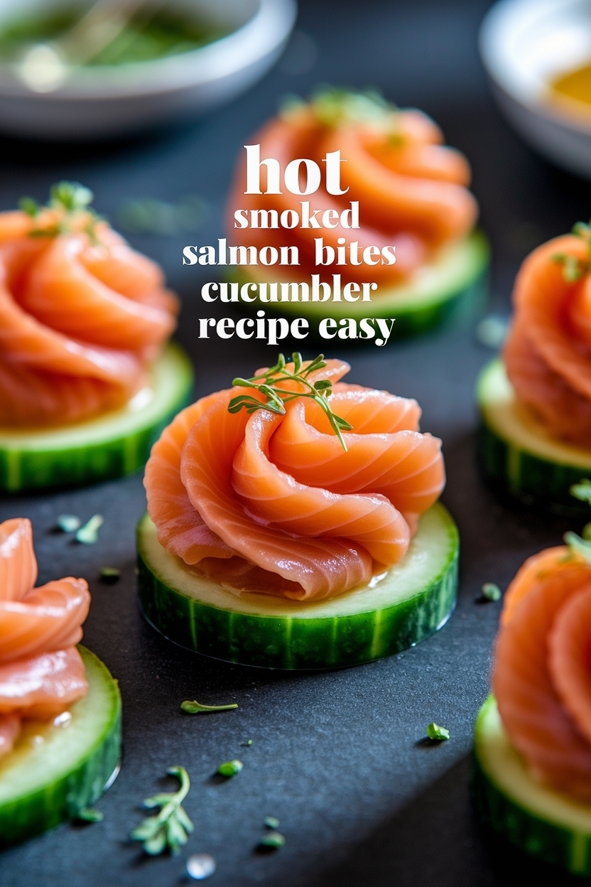 smoked salmon cucumber bites recipe easy