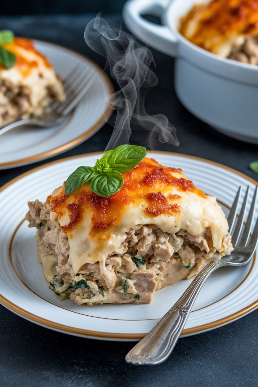 low carb chicken cordon bleu casserole