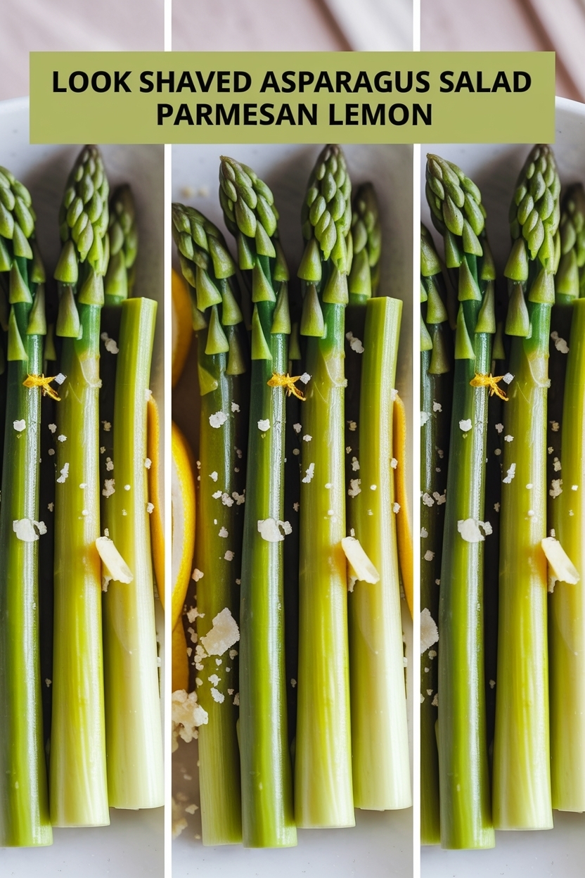 shaved asparagus salad parmesan lemon