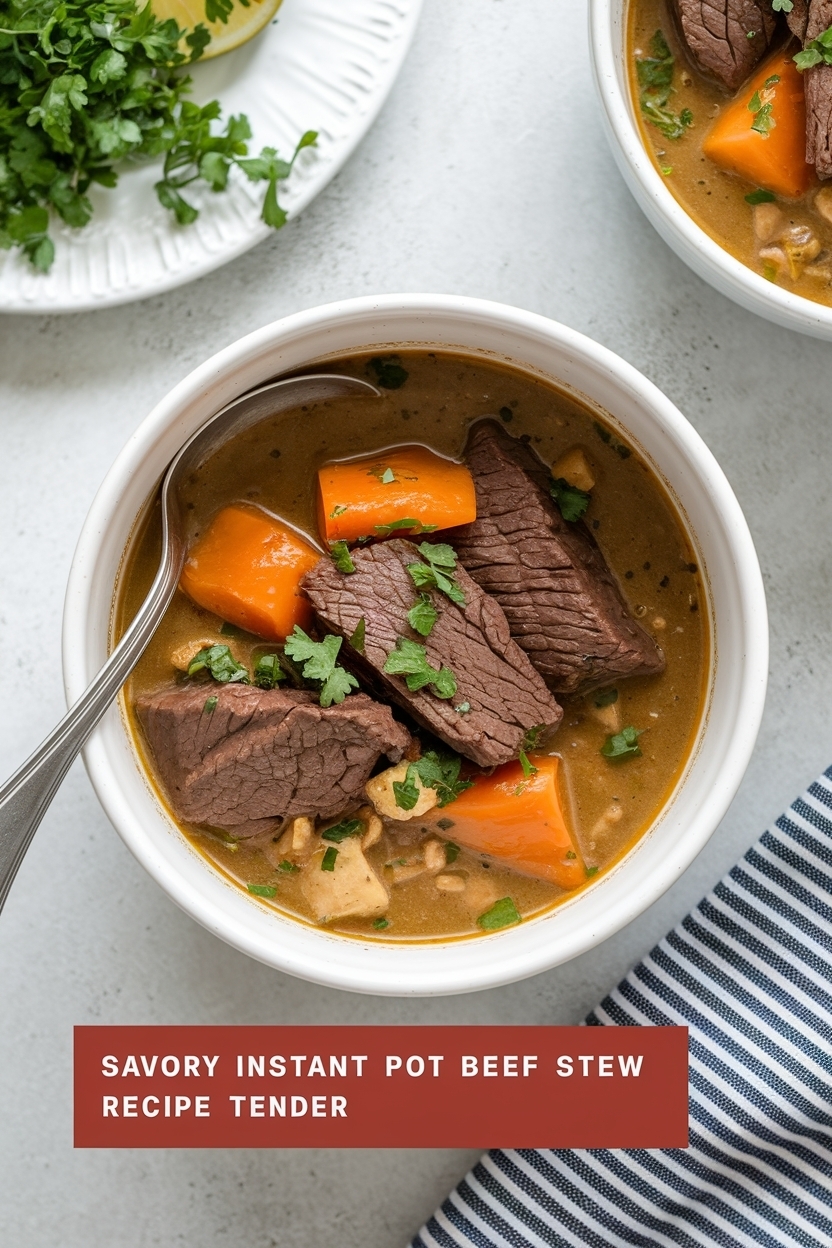instant pot beef stew recipe tender