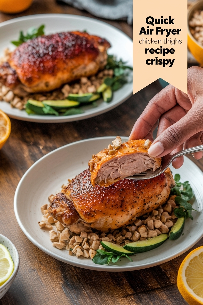 air fryer chicken thighs recipe crispy
