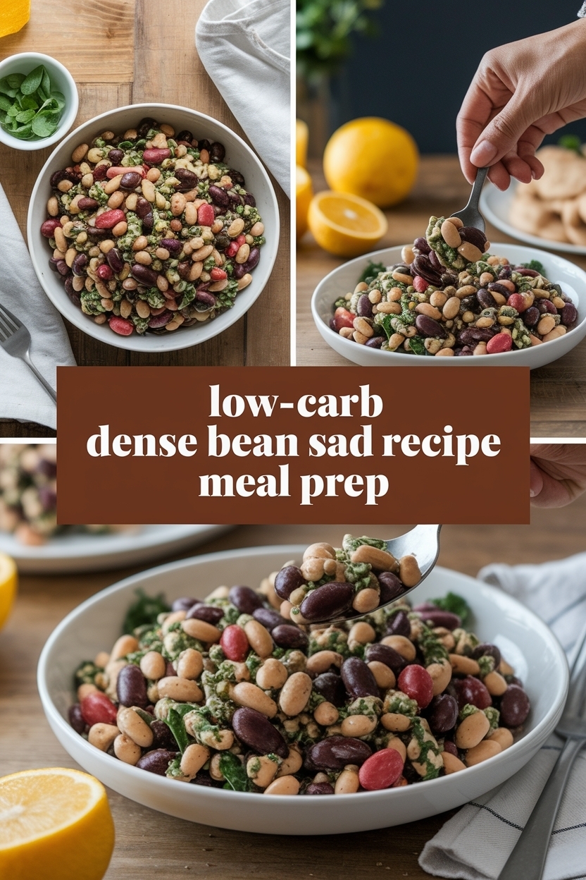dense bean salad recipe meal prep