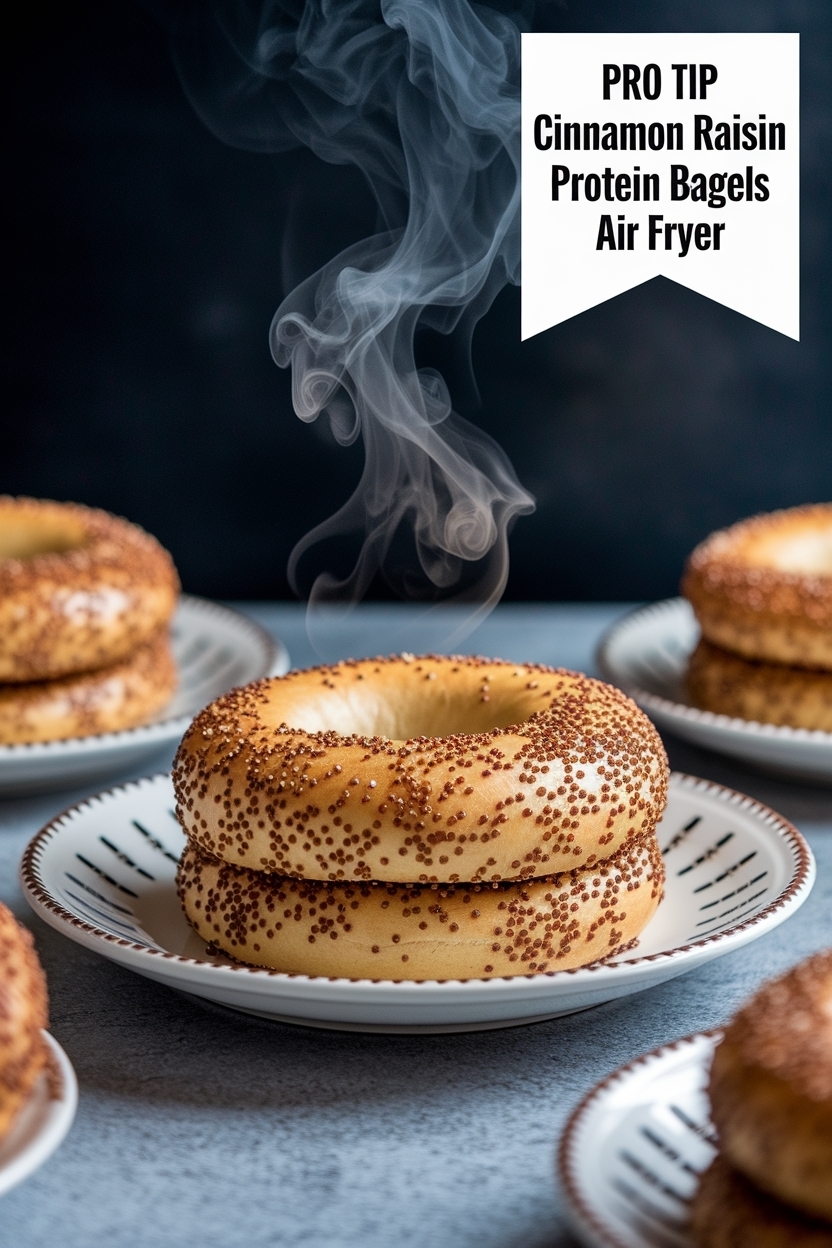 cinnamon raisin protein bagels air fryer