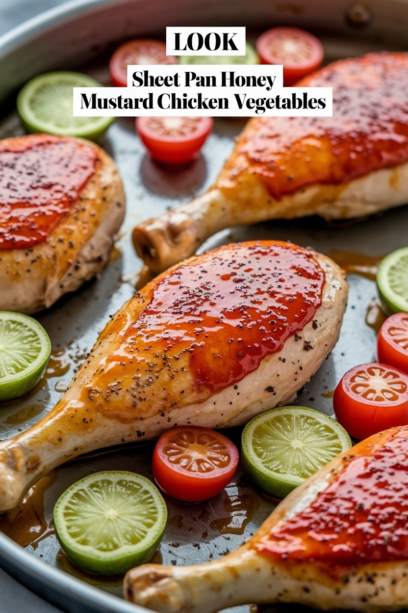 sheet pan honey mustard chicken vegetables
