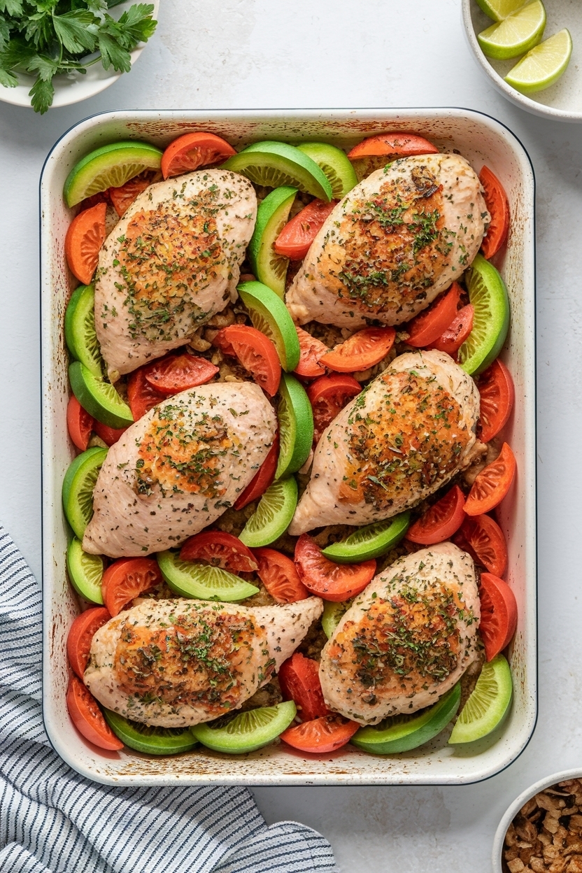 sheet pan chicken and veggies italian seasoning