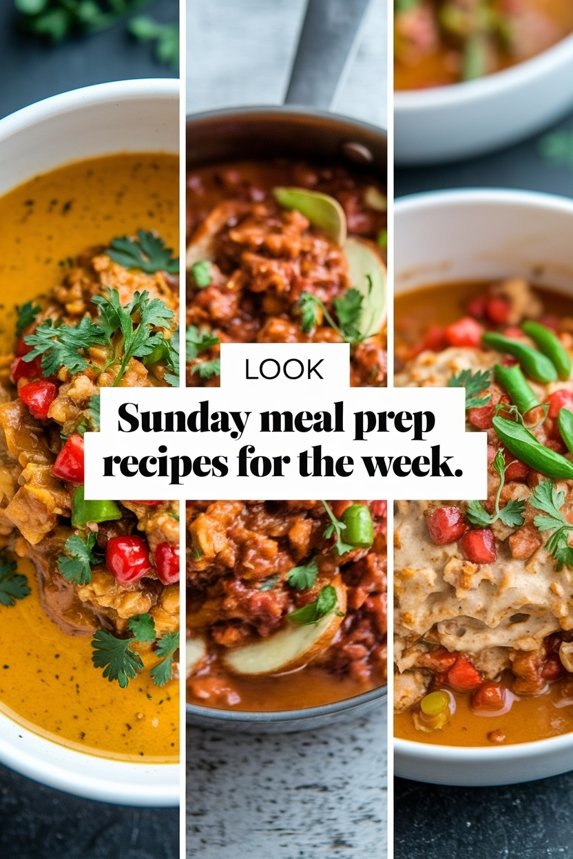sunday meal prep recipes for the week