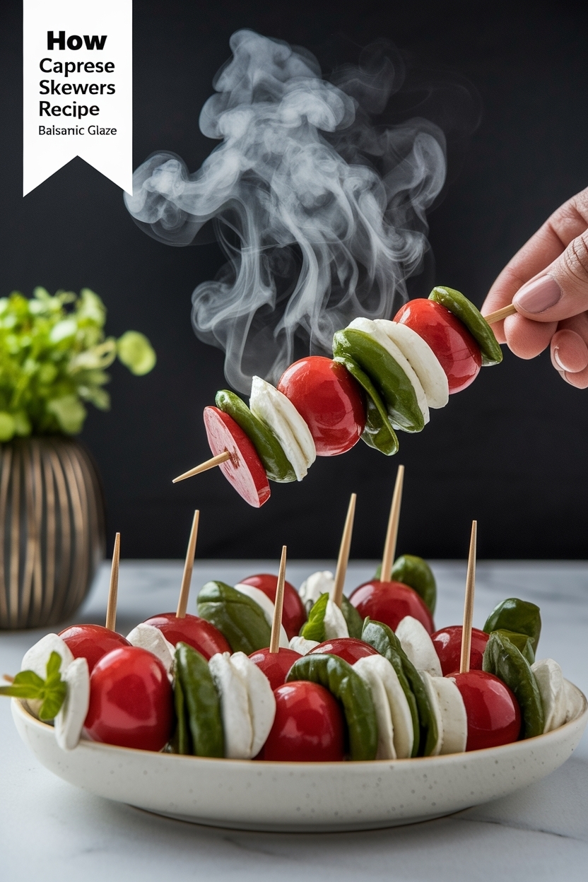 caprese skewers recipe balsamic glaze