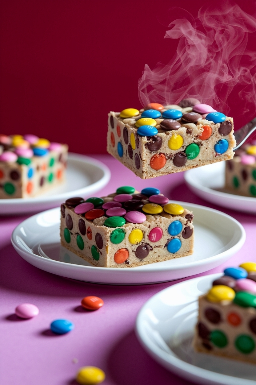 valentine m&m cookie bars 9x13