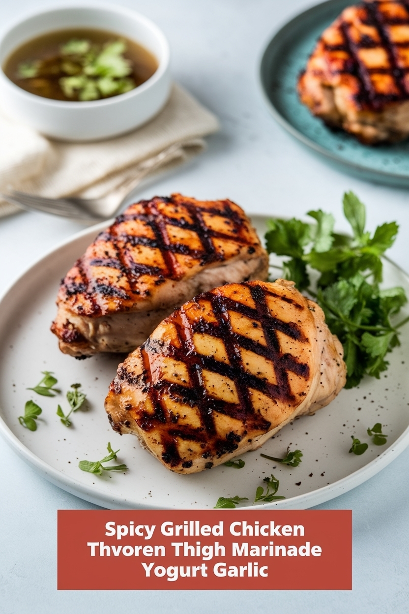 grilled chicken thigh marinade yogurt garlic