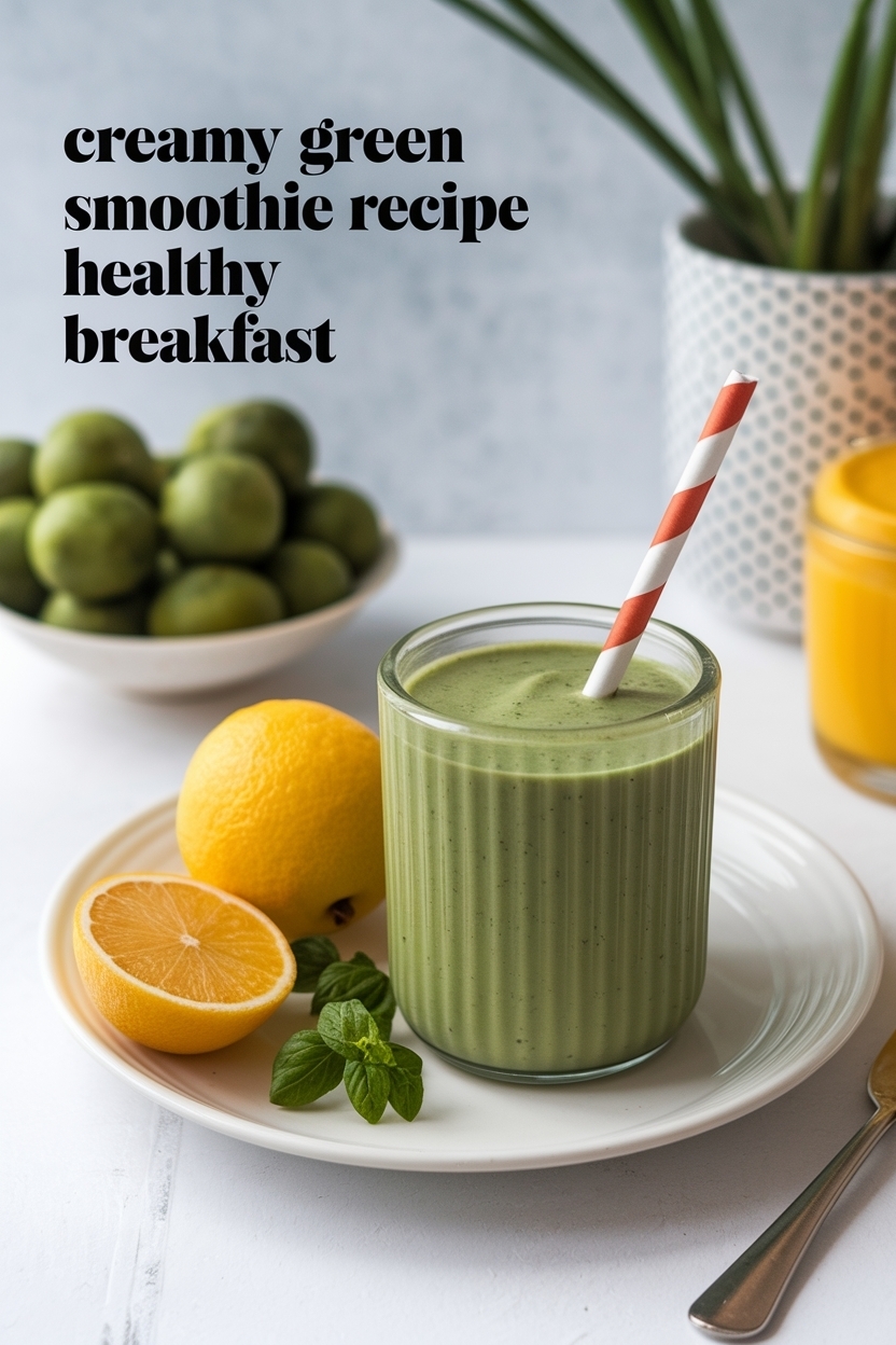 green smoothie recipe healthy breakfast - Extra Photo
