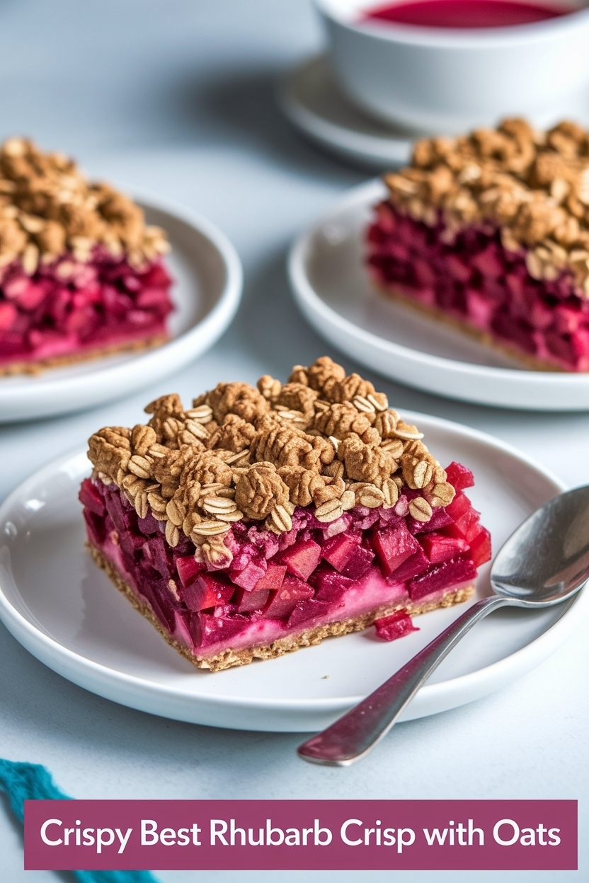 best rhubarb crisp with oats