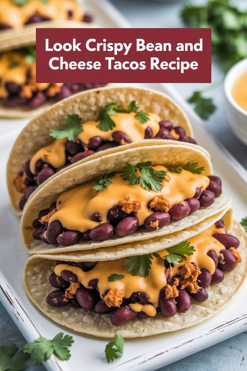 crispy bean and cheese tacos recipe