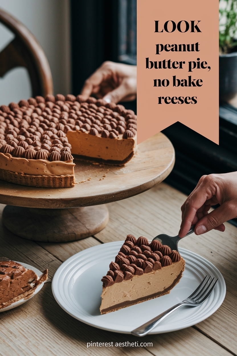 peanut butter pie recipe no bake reeses