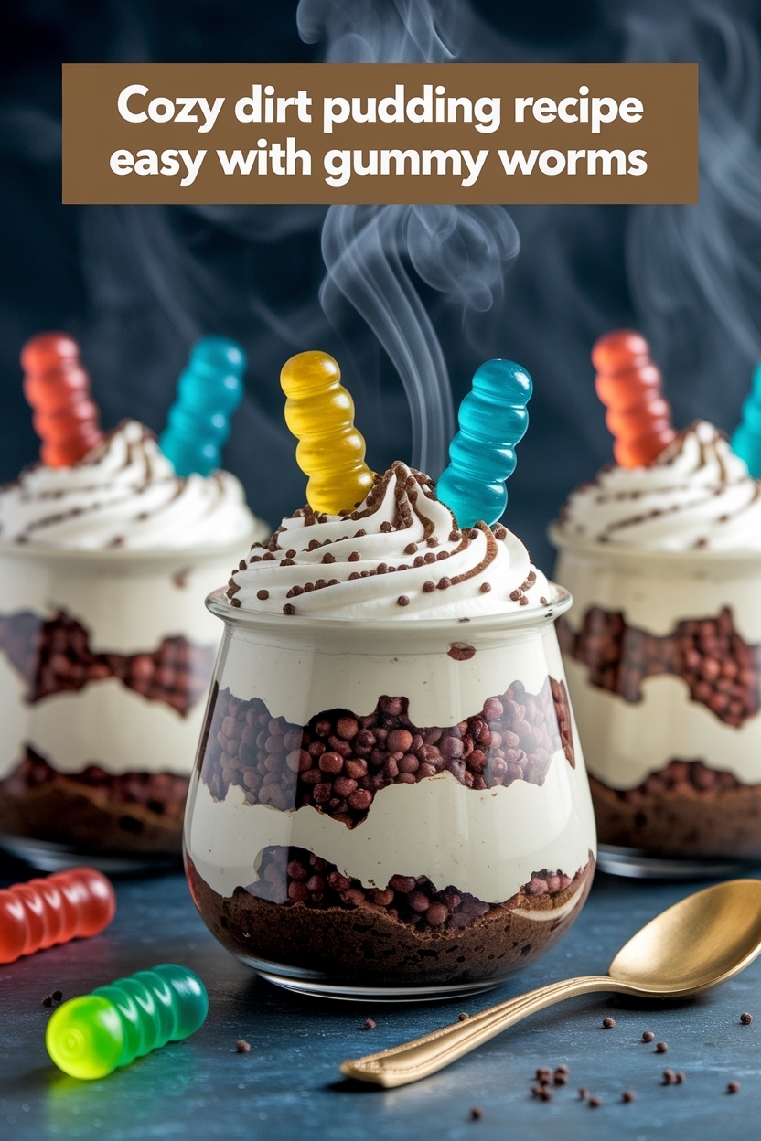 dirt pudding recipe easy with gummy worms