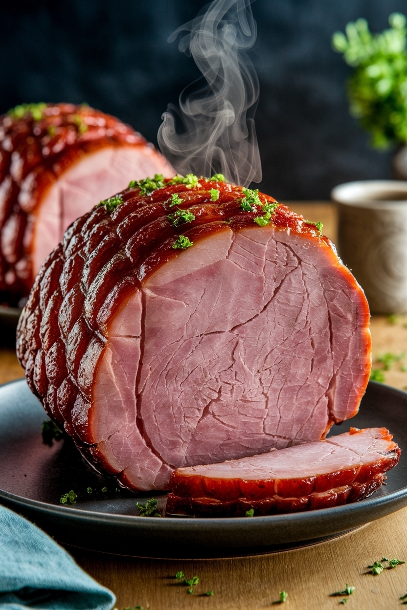 bone in ham low and slow 250 juicy