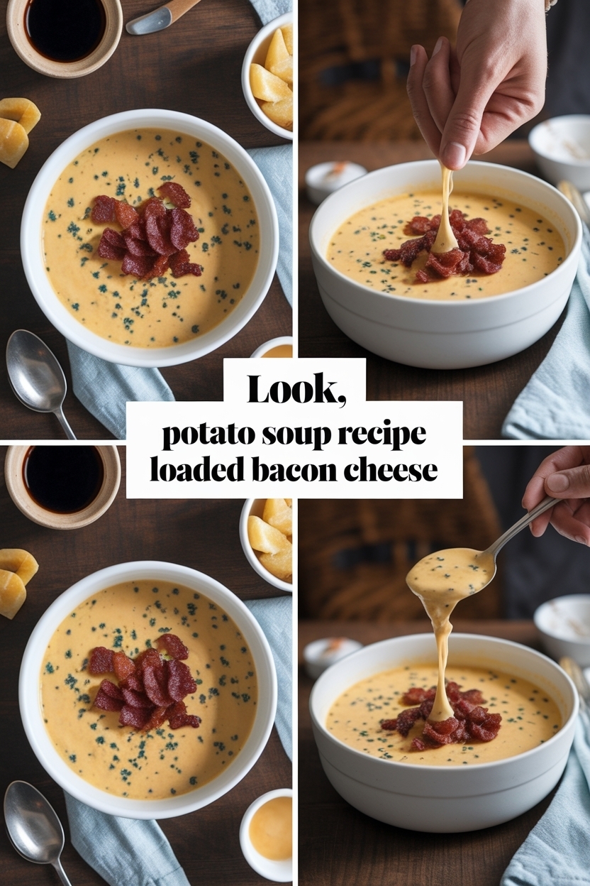 potato soup recipe loaded bacon cheese