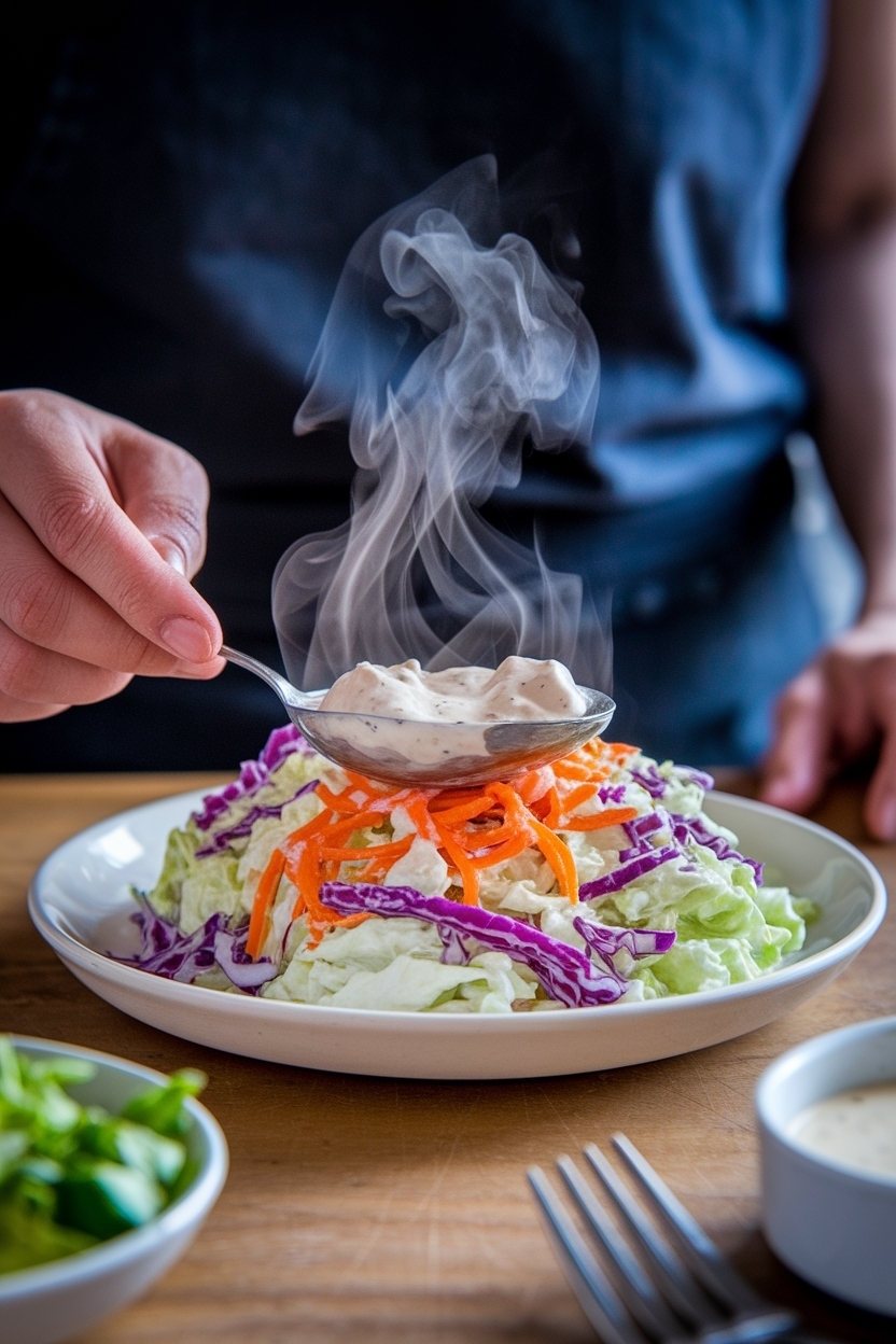 coleslaw for 50 creamy dressing