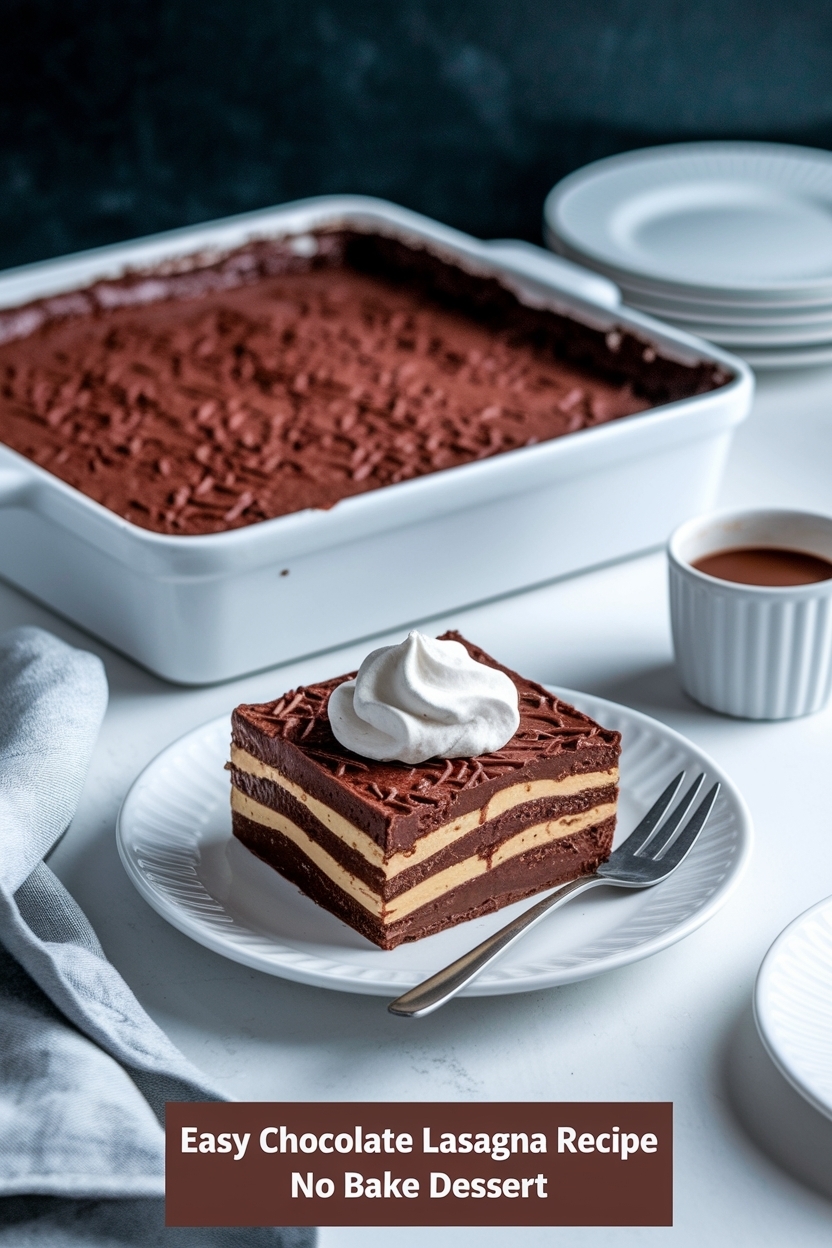chocolate lasagna recipe no bake dessert