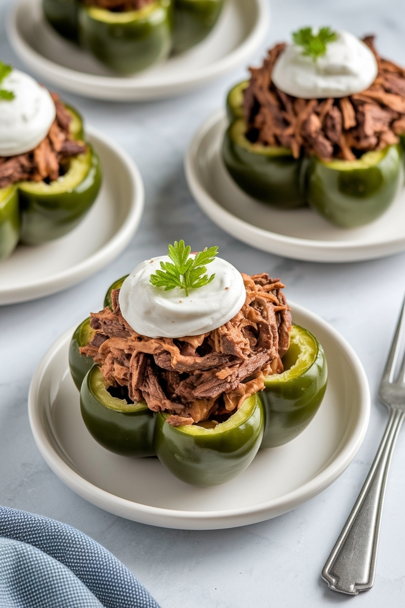 keto philly cheesesteak stuffed peppers recipe