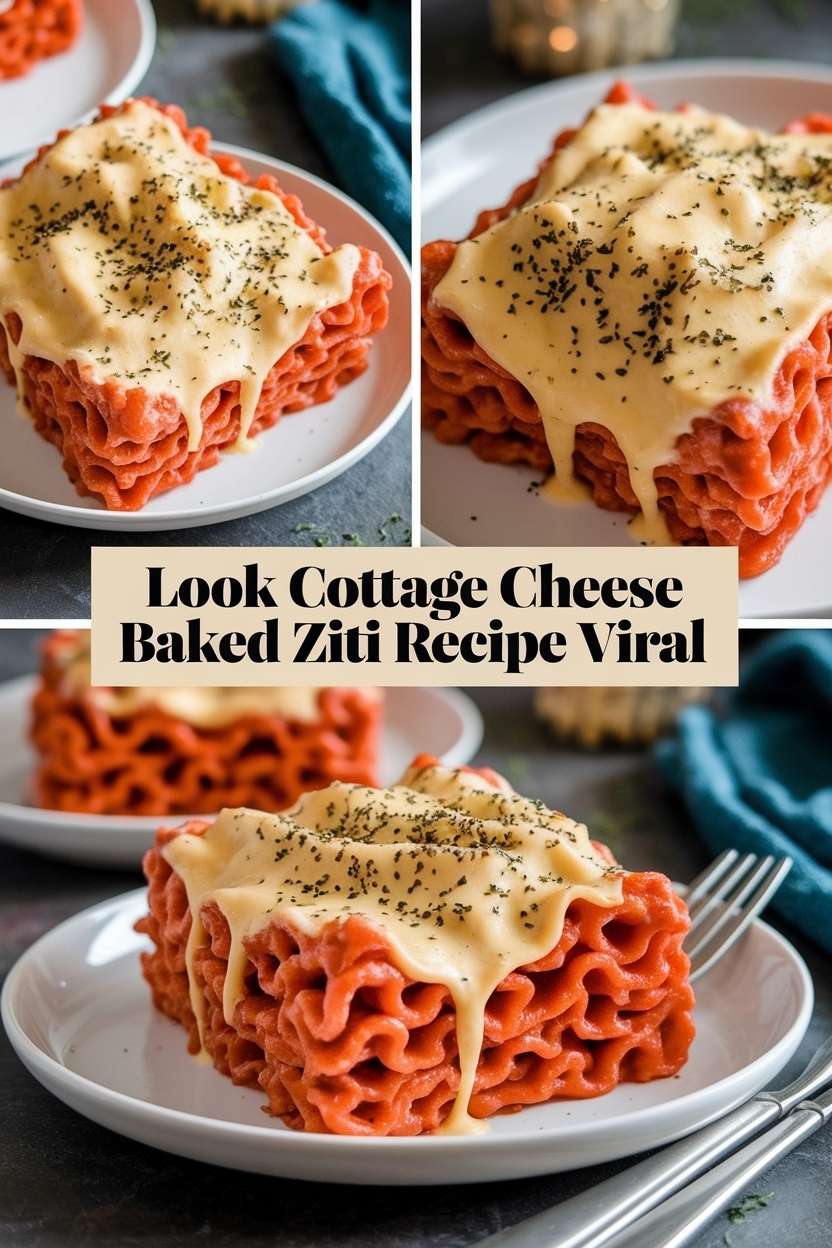 cottage cheese baked ziti recipe viral