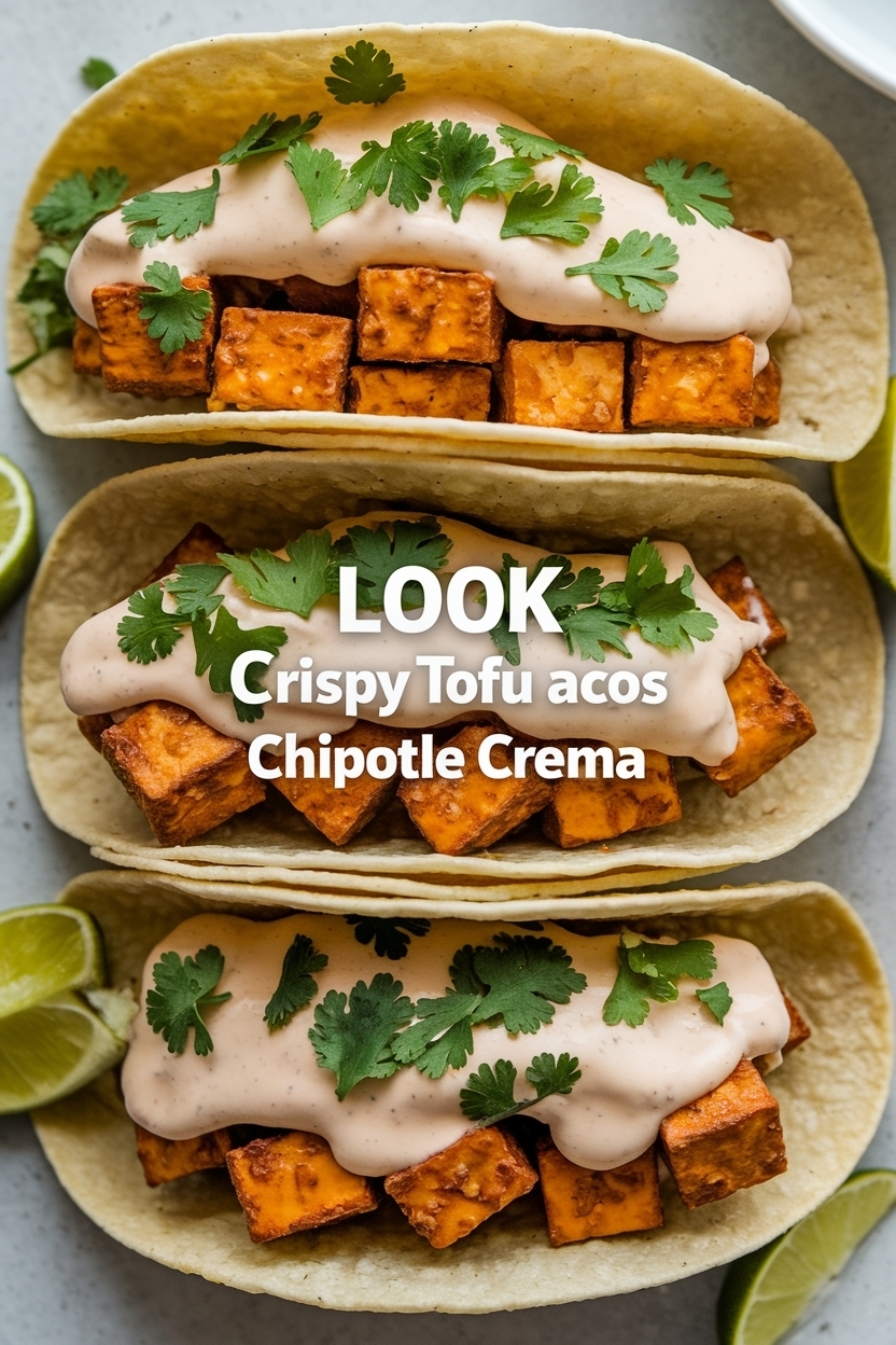 crispy tofu tacos chipotle crema