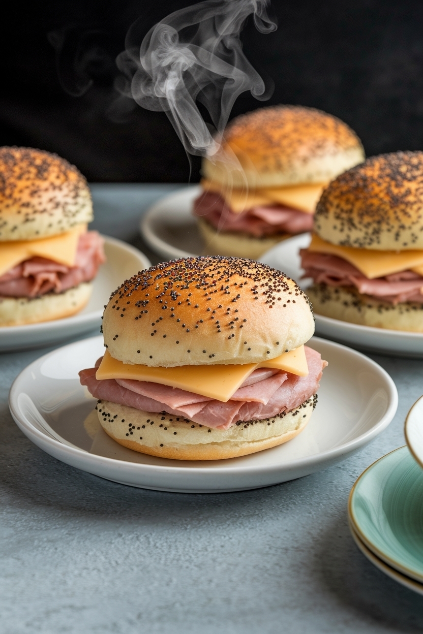 ham and cheese sliders hawaiian rolls poppy seed