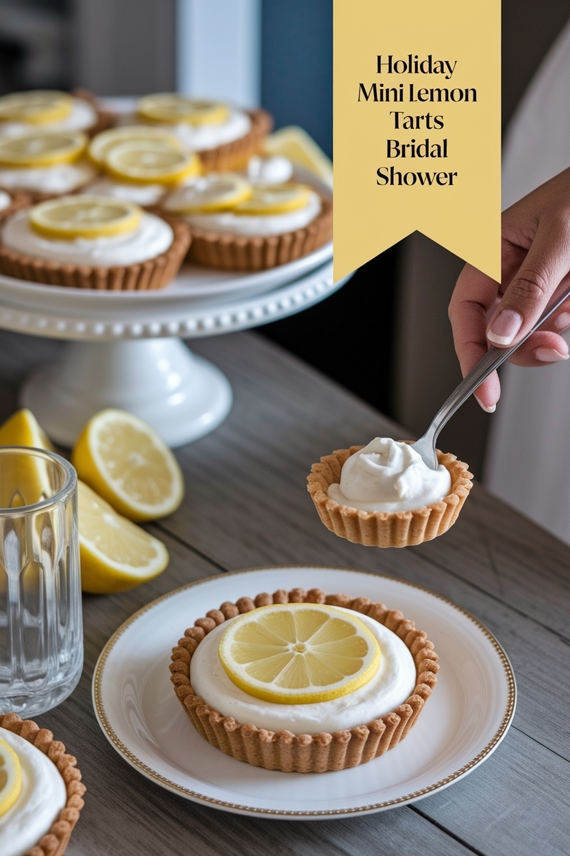 mini lemon tarts bridal shower