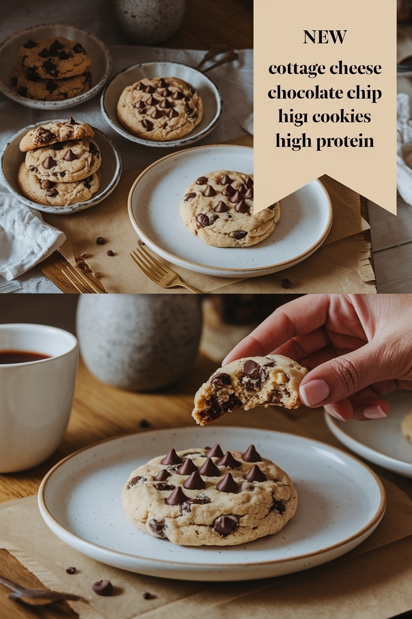 cottage cheese chocolate chip cookies high protein