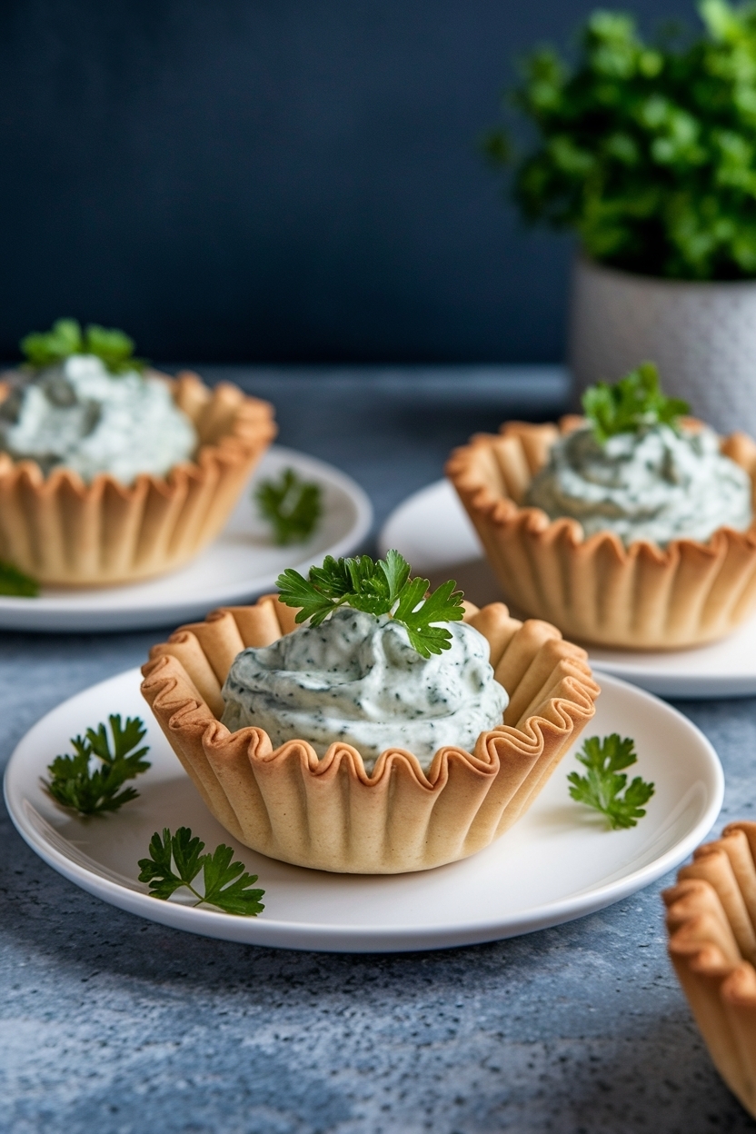 french onion dip phyllo cups recipe