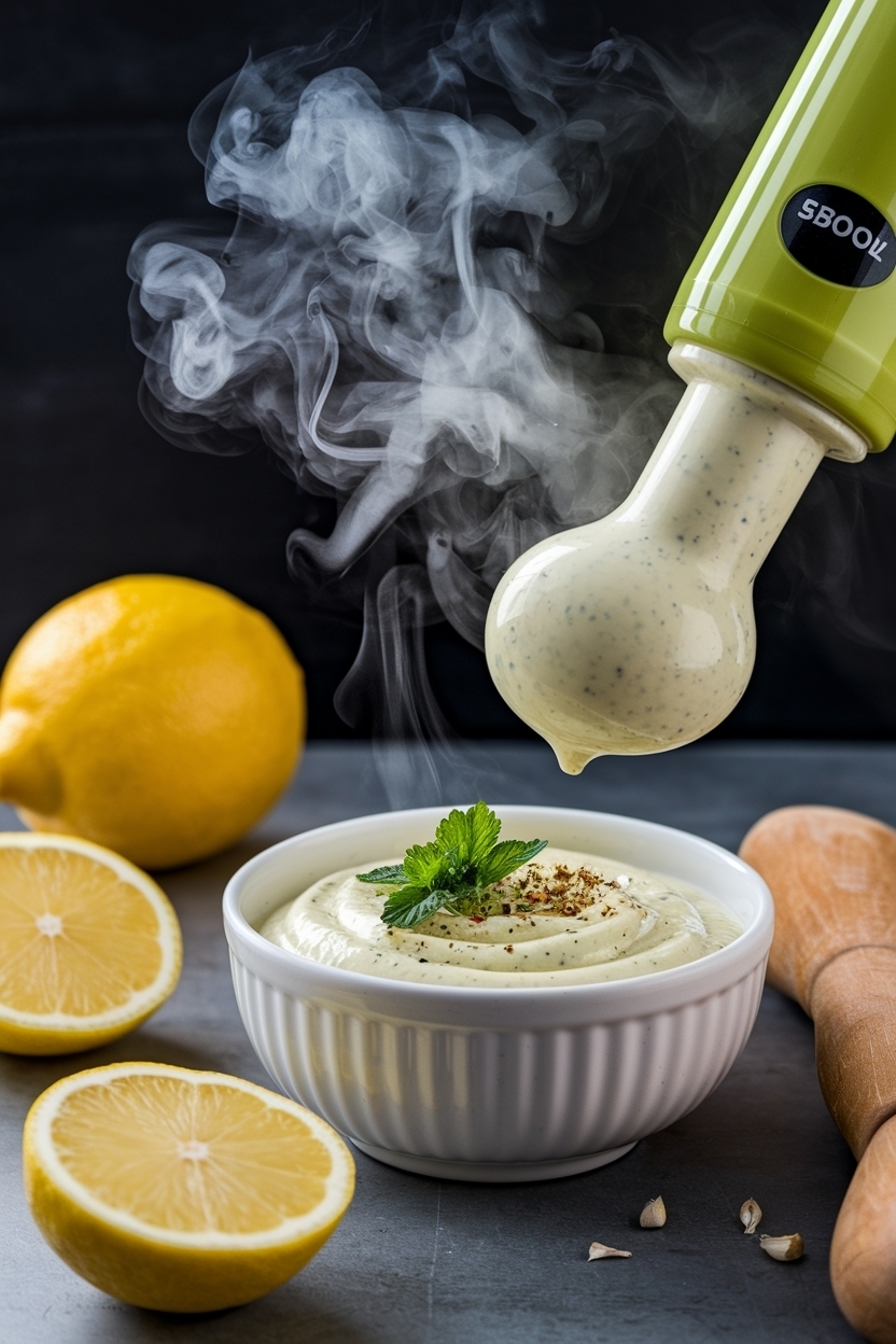 garlic lemon aioli 5 minutes immersion blender