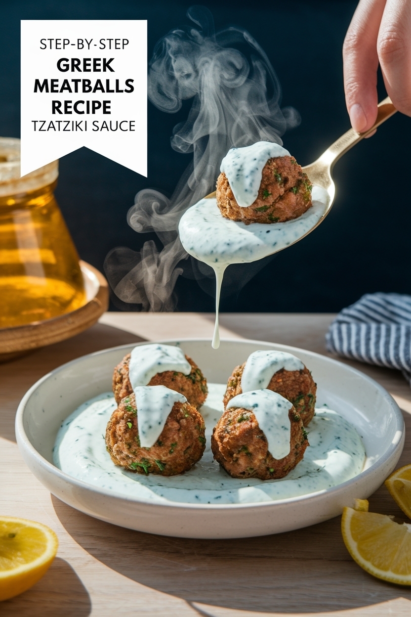 greek meatballs recipe tzatziki sauce