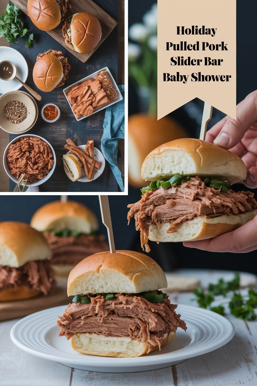 pulled pork slider bar baby shower