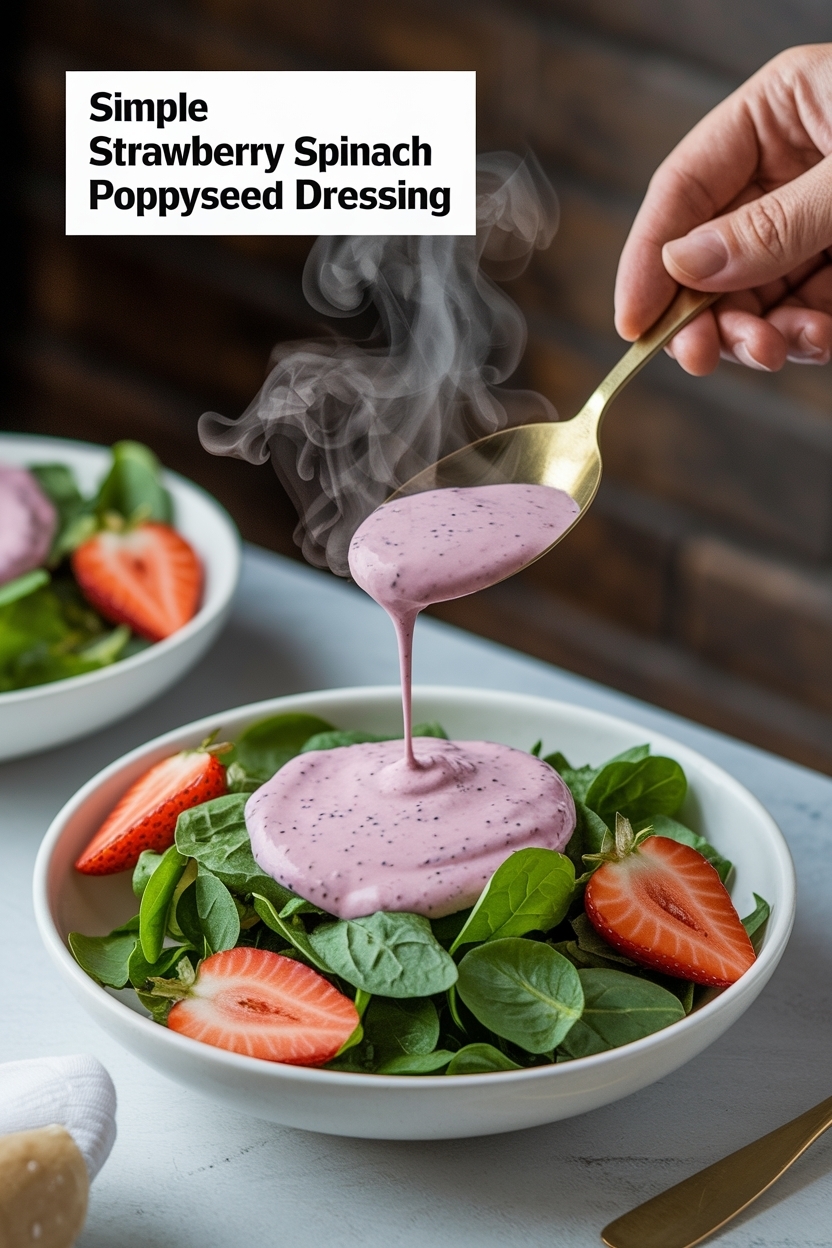 strawberry spinach salad poppyseed dressing